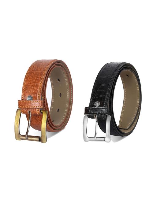 pack of 2 leatherette belt - 19226866 - Very Small Image - 1