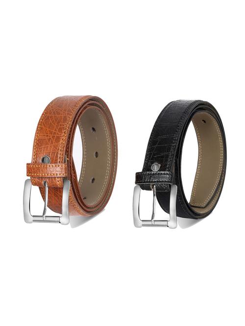 pack of 2 leatherette belt - 19226867 - Very Small Image - 1