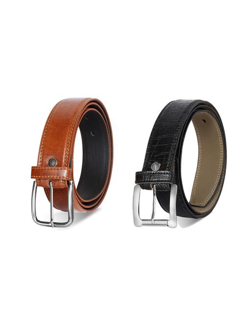 pack of 2 leatherette belt - 19226887 - Very Small Image - 1