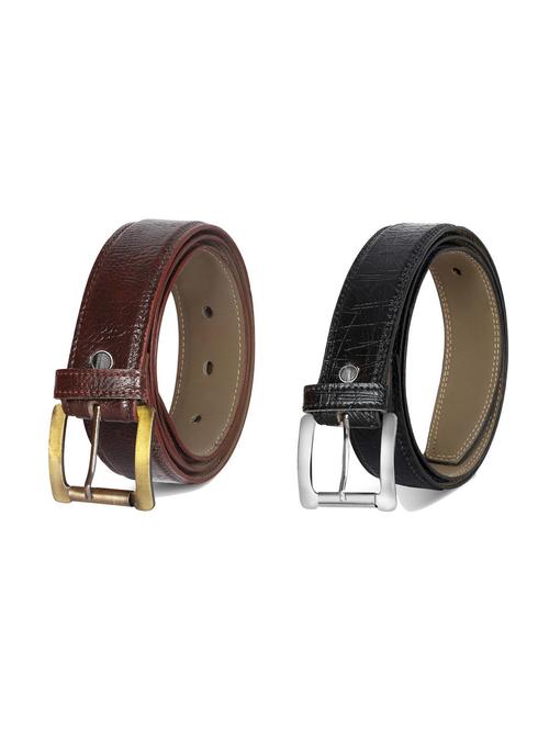 pack of 2 leatherette belt - 19226914 - Very Small Image - 1