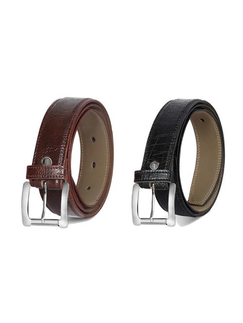 pack of 2 leatherette belt - 19226915 - Very Small Image - 1