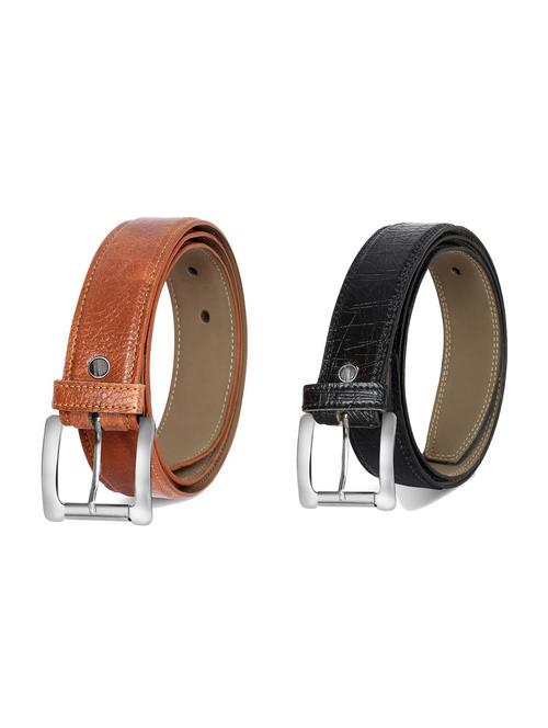 pack of 2 leatherette belt - 19226921 - Very Small Image - 1