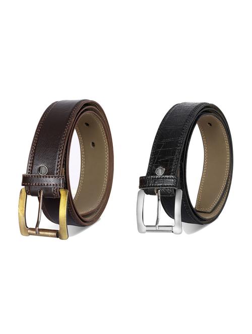 pack of 2 leatherette belt - 19226932 - Very Small Image - 1