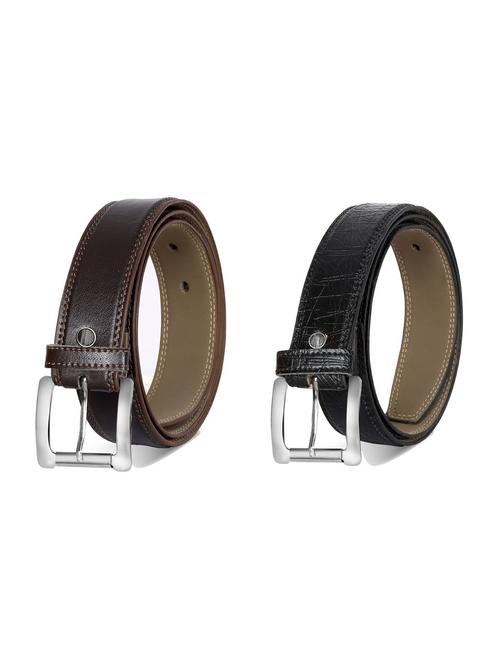 pack of 2 leatherette belt - 19226933 - Very Small Image - 1