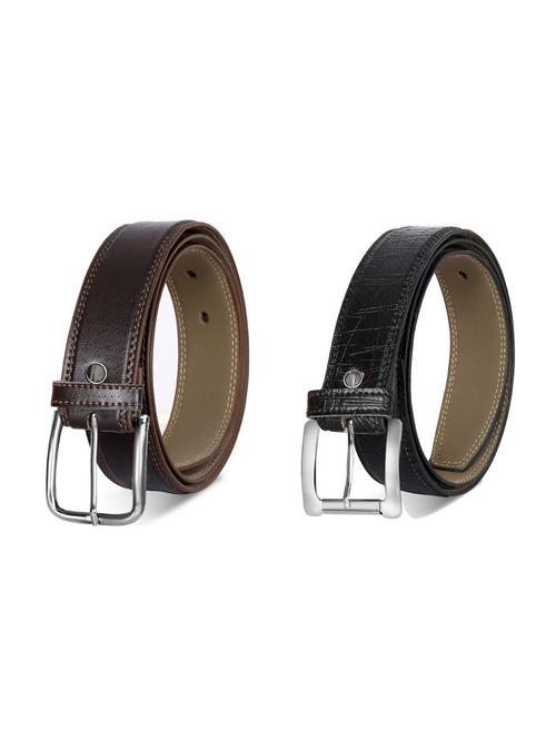 pack of 2 leatherette belt - 19226935 - Very Small Image - 1