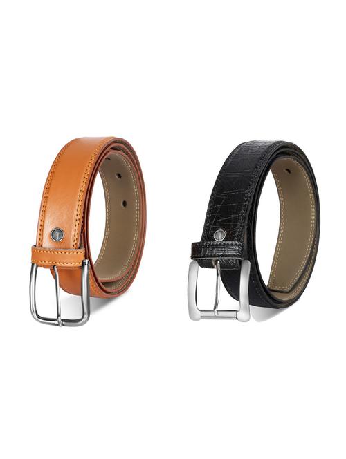 pack of 2 leatherette belt - 19226941 - Very Small Image - 1