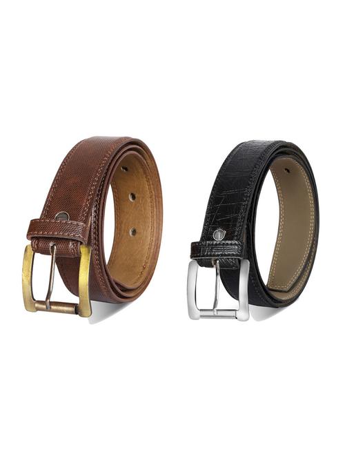 pack of 2 leatherette belt - 19226950 - Very Small Image - 1