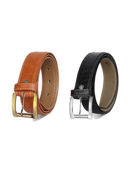 pack of 2 leatherette belt - 19226956 - Very Small Image - 1