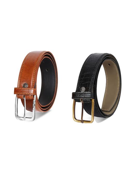 pack of 2 leatherette belt - 19226993 - Very Small Image - 1
