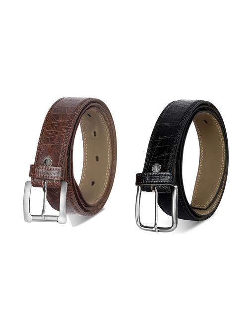 pack of 2 leatherette belt - 19227070 - Very Small Image - 1