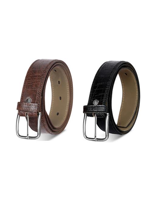 pack of 2 leatherette belt - 19227072 - Very Small Image - 1