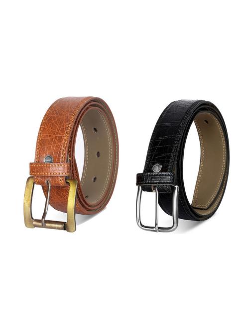 pack of 2 leatherette belt - 19227075 - Very Small Image - 1