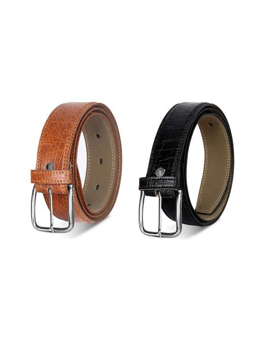 pack of 2 leatherette belt - 19227078 - Very Small Image - 1