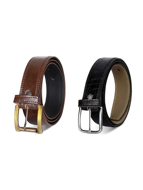 pack of 2 leatherette belt - 19227087 - Very Small Image - 1