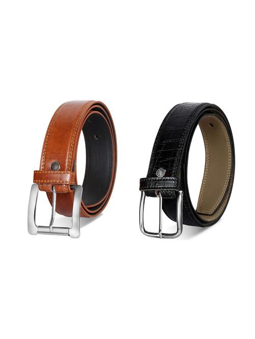 pack of 2 leatherette belt - 19227094 - Very Small Image - 1