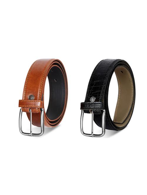 pack of 2 leatherette belt - 19227096 - Very Small Image - 1