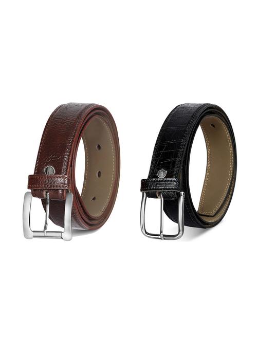 pack of 2 leatherette belt - 19227124 - Very Small Image - 1