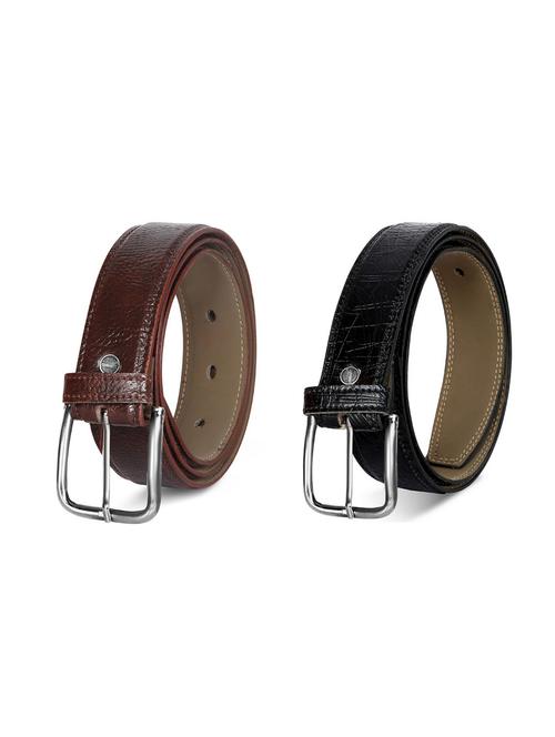 pack of 2 leatherette belt - 19227126 - Very Small Image - 1