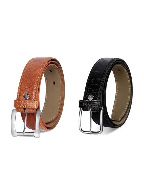 pack of 2 leatherette belt - 19227130 - Very Small Image - 1