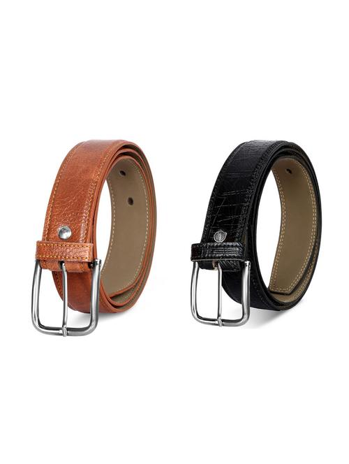 pack of 2 leatherette belt - 19227132 - Very Small Image - 1