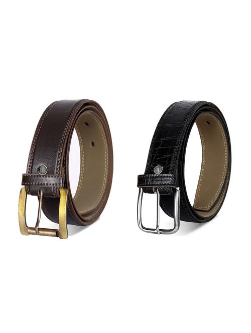 pack of 2 leatherette belt - 19227141 - Very Small Image - 1