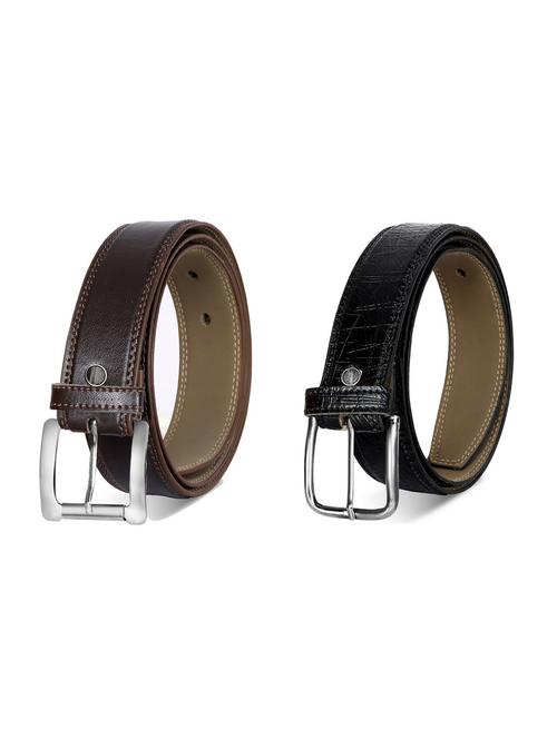 pack of 2 leatherette belt - 19227142 - Very Small Image - 1