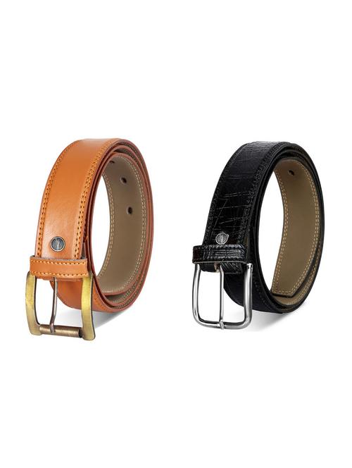 pack of 2 leatherette belt - 19227147 - Very Small Image - 1
