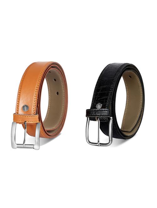pack of 2 leatherette belt - 19227148 - Very Small Image - 1