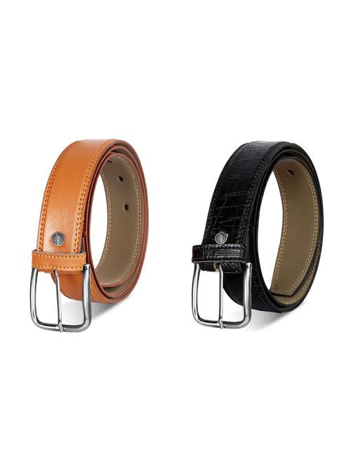 pack of 2 leatherette belt - 19227150 - Very Small Image - 1