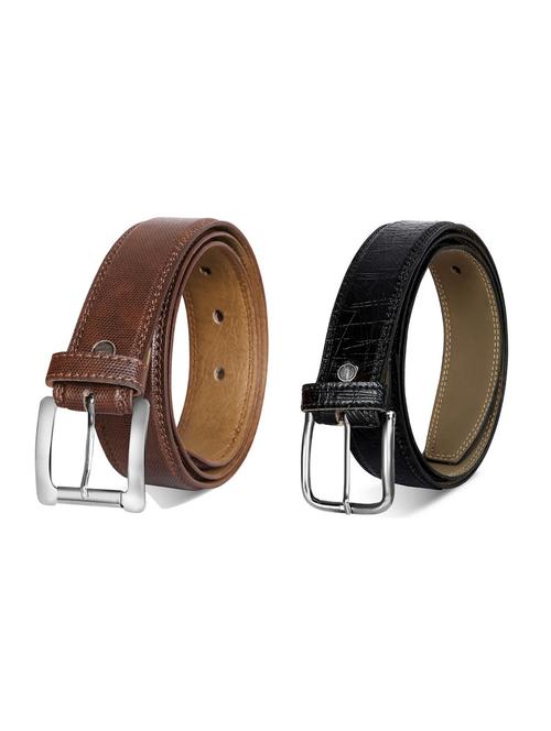 pack of 2 leatherette belt - 19227160 - Very Small Image - 1