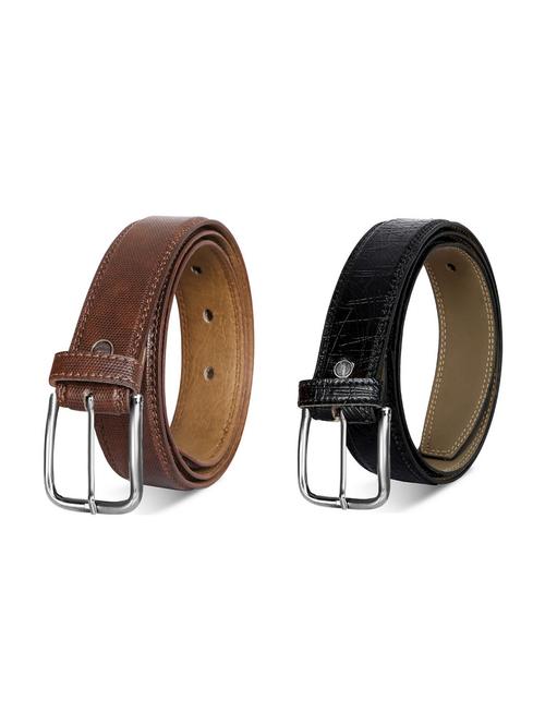 pack of 2 leatherette belt - 19227162 - Very Small Image - 1