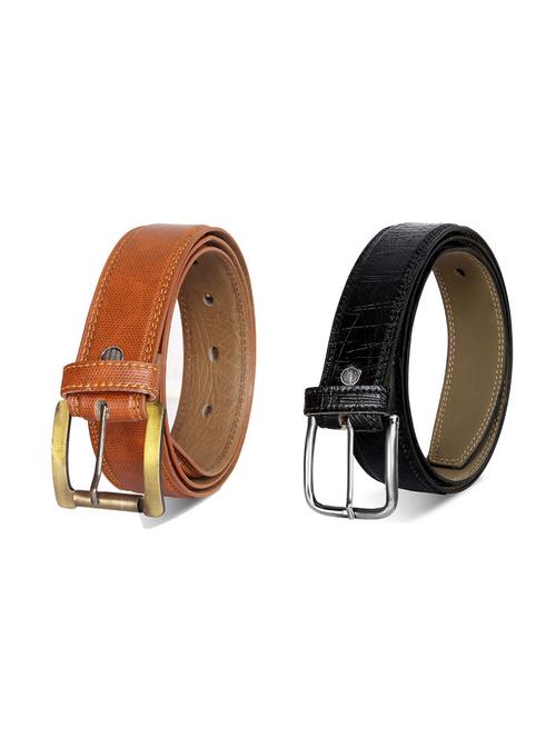 pack of 2 leatherette belt - 19227165 - Very Small Image - 1
