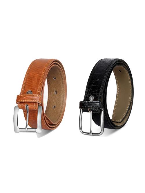 pack of 2 leatherette belt - 19227166 - Very Small Image - 1