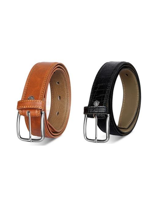 pack of 2 leatherette belt - 19227168 - Very Small Image - 1