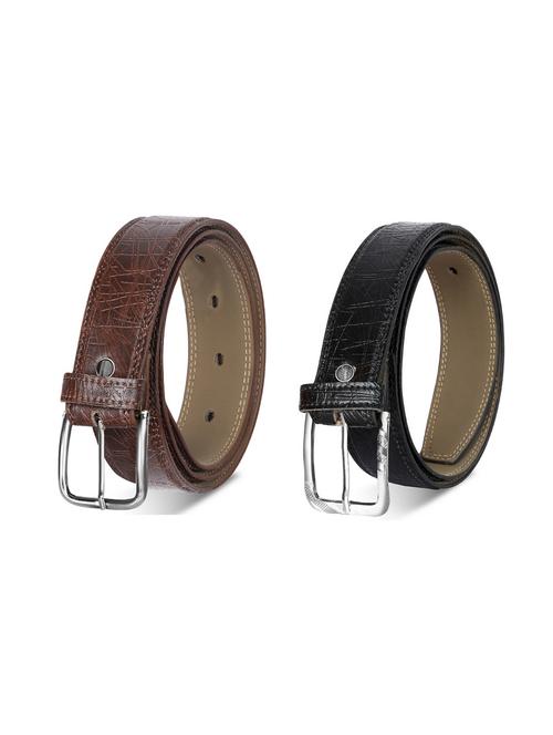 pack of 2 leatherette belt - 19227175 - Very Small Image - 1
