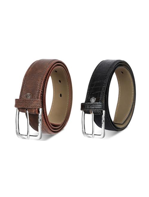 pack of 2 leatherette belt - 19227212 - Very Small Image - 1