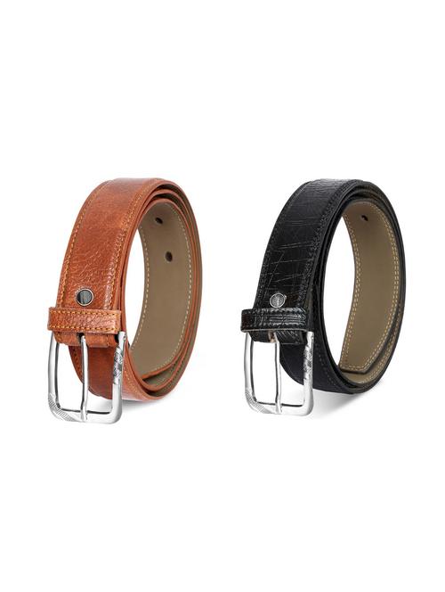 pack of 2 leatherette belt - 19227236 - Very Small Image - 1
