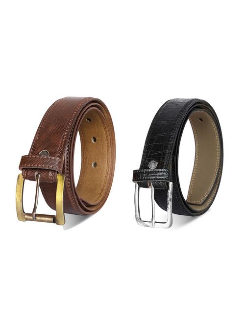 pack of 2 leatherette belt - 19227262 - Very Small Image - 1