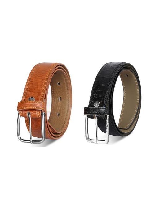 pack of 2 leatherette belt - 19227271 - Very Small Image - 1