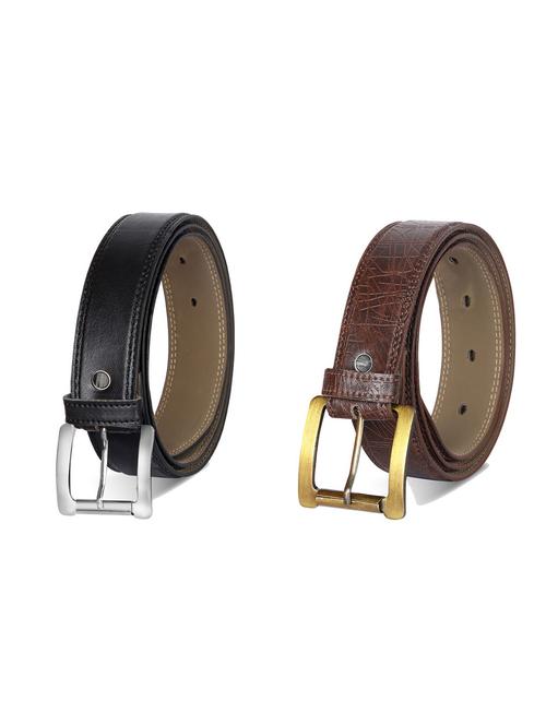 combo pack of multi colored leatherette belts - 19227442 - Very Small Image - 1