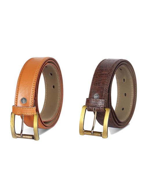 combo pack of multi colored leatherette belts - 19227453 - Very Small Image - 1