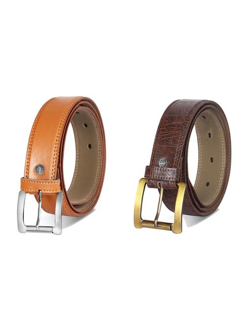 combo pack of multi colored leatherette belts - 19227454 - Very Small Image - 1