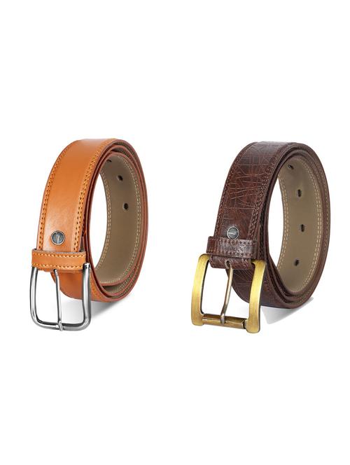 combo pack of multi colored leatherette belts - 19227456 - Very Small Image - 1