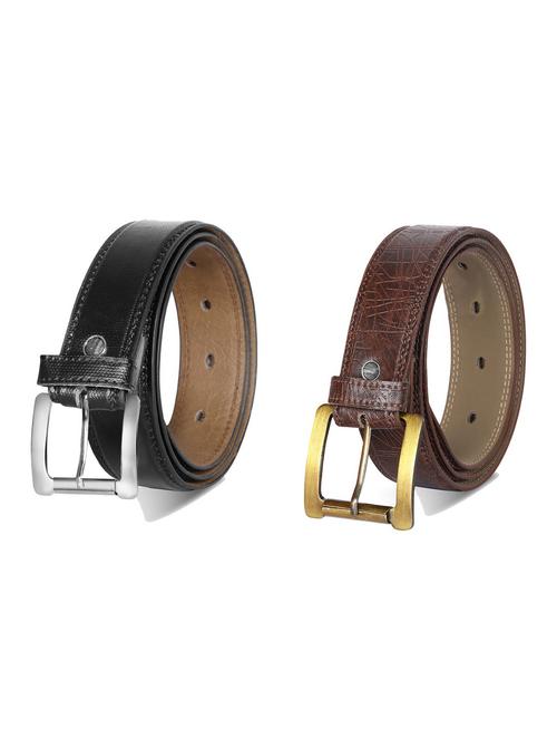 combo pack of multi colored leatherette belts - 19227460 - Very Small Image - 1
