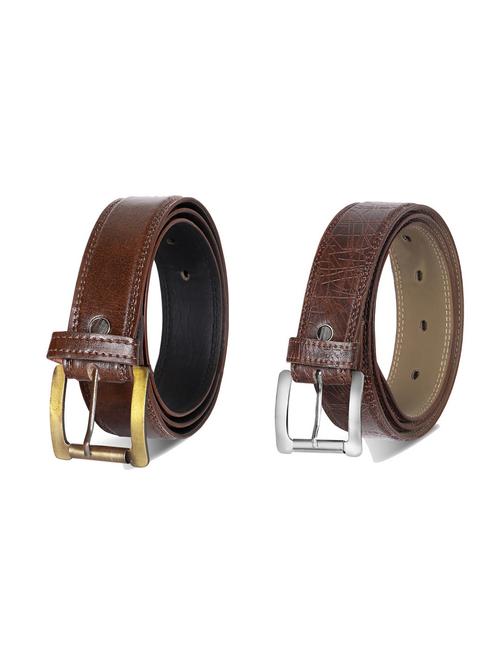 combo pack of brown leatherette belts - 19227493 - Very Small Image - 1