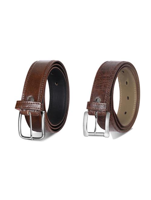 combo pack of brown leatherette belts - 19227496 - Very Small Image - 1