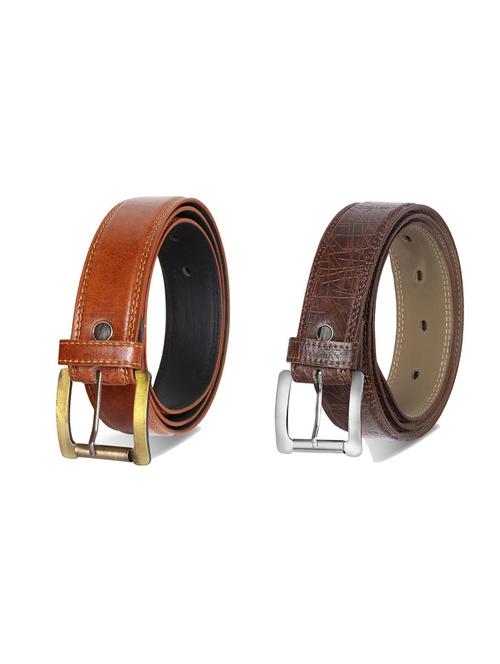 combo pack of multi colored leatherette belts - 19227499 - Very Small Image - 1