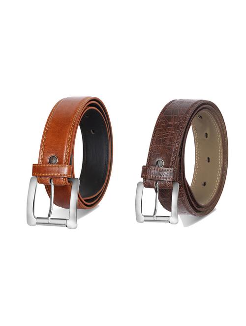 combo pack of multi colored leatherette belts - 19227500 - Very Small Image - 1