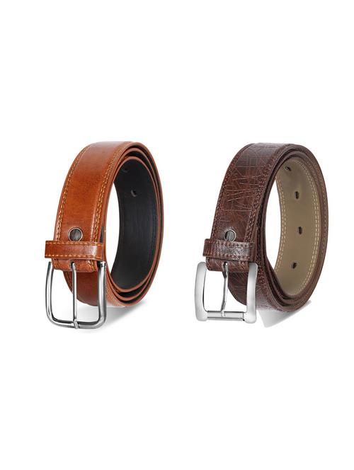 combo pack of multi colored leatherette belts - 19227502 - Very Small Image - 1