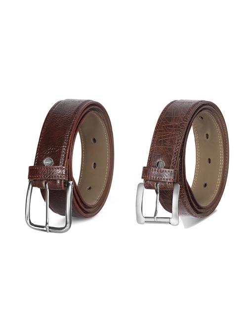 combo pack of brown leatherette belts - 19227532 - Very Small Image - 1